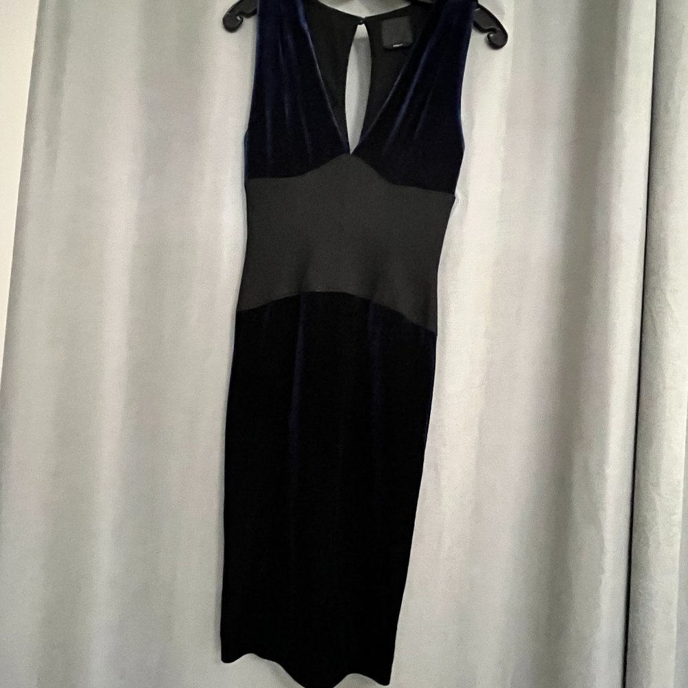 Vintage Bebe Semi-Formal Cocktail  Blue Velvet
